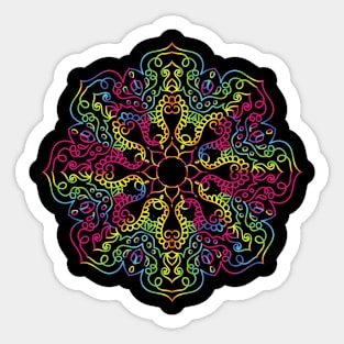 Mandala Rainbow 02588 Sticker